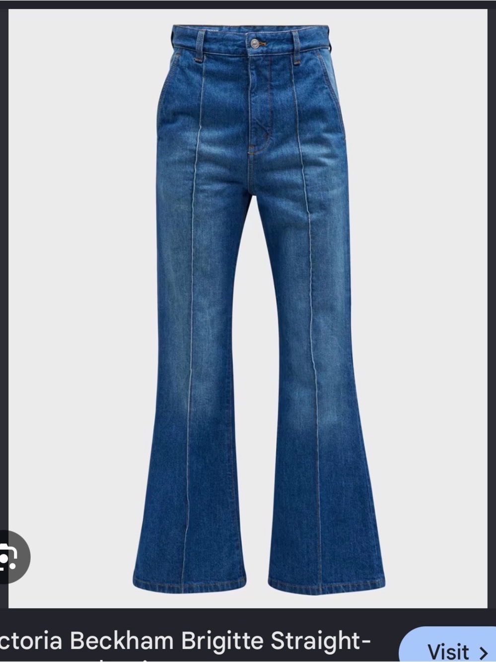 Victoria Beckham Brigitte High-Rise Flare Jeans 28